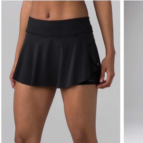Lululemon Quick Pace Skirt 13" NWT Black Size 10 - Picture 2 of 10
